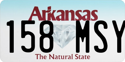 AR license plate 158MSY