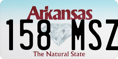 AR license plate 158MSZ