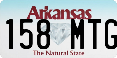 AR license plate 158MTG