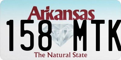 AR license plate 158MTK