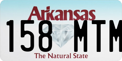 AR license plate 158MTM