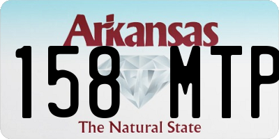 AR license plate 158MTP
