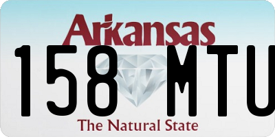AR license plate 158MTU