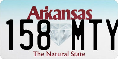 AR license plate 158MTY