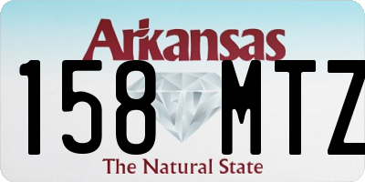 AR license plate 158MTZ