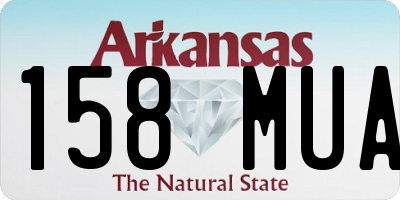 AR license plate 158MUA