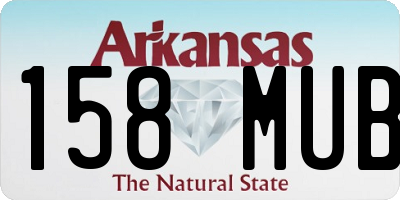 AR license plate 158MUB
