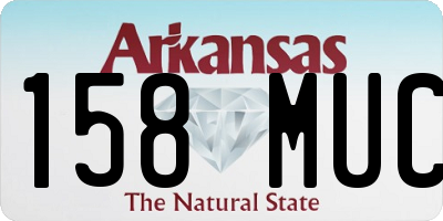 AR license plate 158MUC