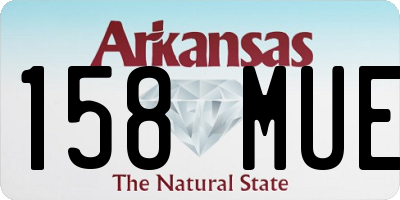 AR license plate 158MUE