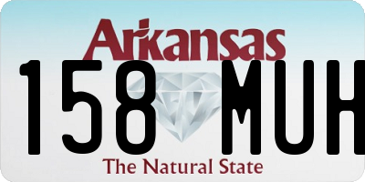AR license plate 158MUH