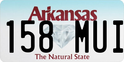 AR license plate 158MUI