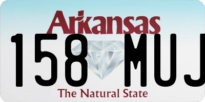 AR license plate 158MUJ