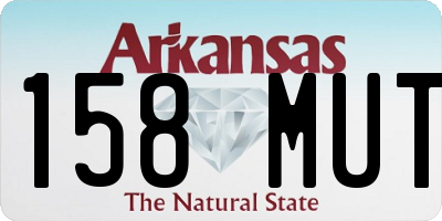 AR license plate 158MUT