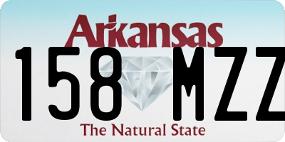 AR license plate 158MZZ