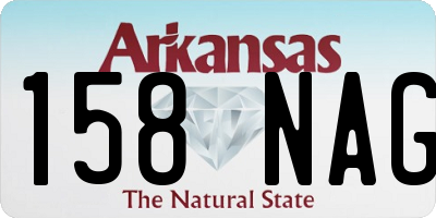 AR license plate 158NAG