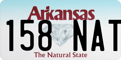 AR license plate 158NAT
