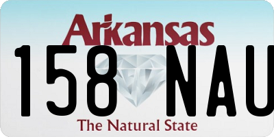 AR license plate 158NAU