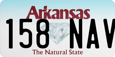 AR license plate 158NAV
