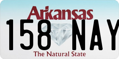 AR license plate 158NAY