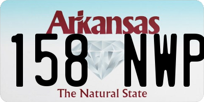 AR license plate 158NWP