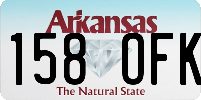 AR license plate 158OFK