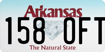 AR license plate 158OFT