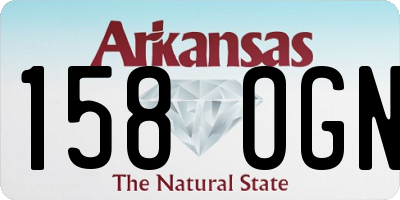 AR license plate 158OGN