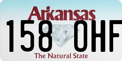 AR license plate 158OHF