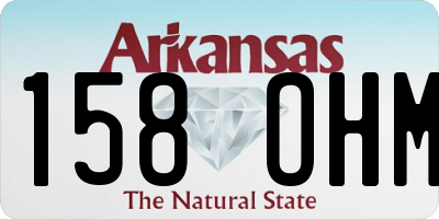 AR license plate 158OHM