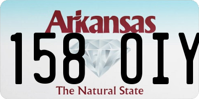AR license plate 158OIY
