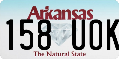 AR license plate 158UOK
