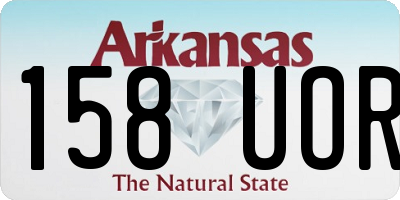 AR license plate 158UOR