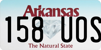 AR license plate 158UOS