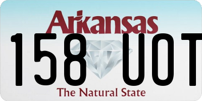 AR license plate 158UOT