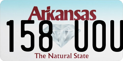 AR license plate 158UOU