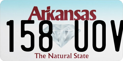 AR license plate 158UOV