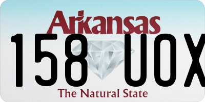 AR license plate 158UOX