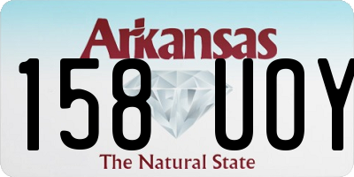 AR license plate 158UOY