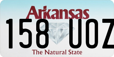 AR license plate 158UOZ
