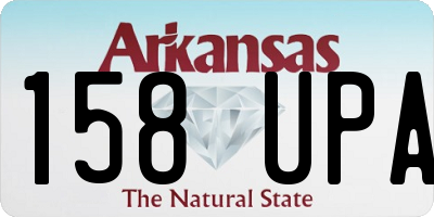 AR license plate 158UPA
