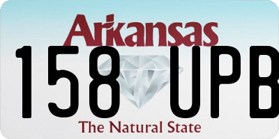 AR license plate 158UPB