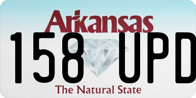 AR license plate 158UPD