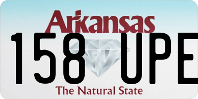 AR license plate 158UPE
