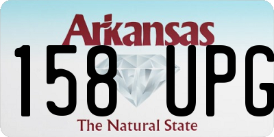 AR license plate 158UPG