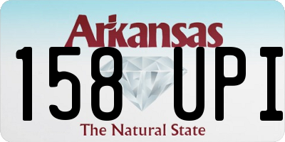 AR license plate 158UPI