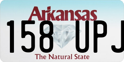 AR license plate 158UPJ