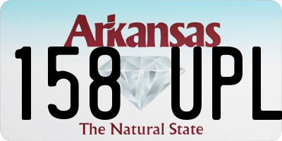 AR license plate 158UPL