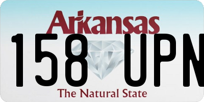 AR license plate 158UPN