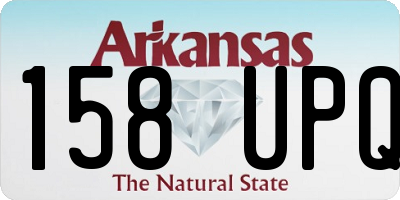 AR license plate 158UPQ