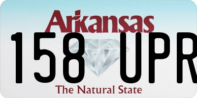 AR license plate 158UPR